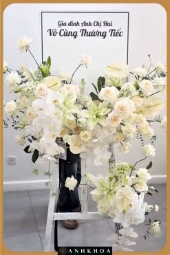 hoa tươi chia buồn sang trọng tại hội an