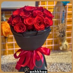 bó hoa hồng đỏ hội an