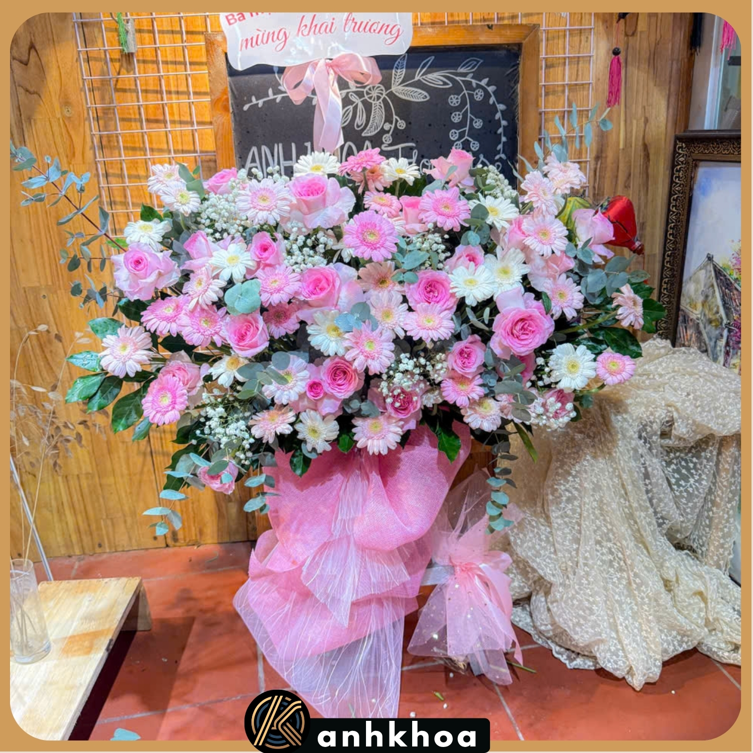 hoa tuoi hoi an 1 39 kệ khai trương nhỏ để bàn hội an
