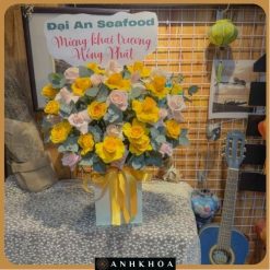 giỏ hoa chúc mừng hội an