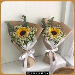 bó hoa hướng dương nhỏ xinh tặng cô