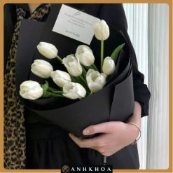 tulip trắng tại tiệm hoa tươi hội an