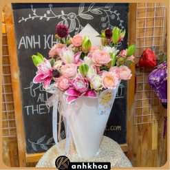 lilies bouquet in hoi an da nang flower shop