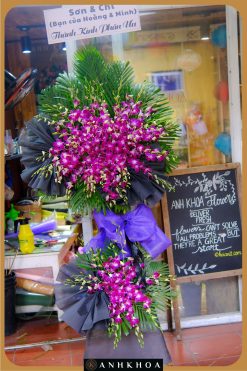 hoa lan tím chia buồn hội an