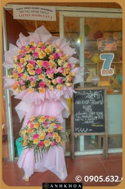 hoa tươi khai trương tông hồng hội an