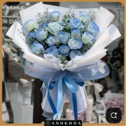 Bó hoa tươi tông xanh dương hội an