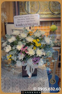 giỏ hoa tươi chia buồn hội an