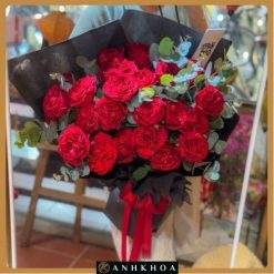 bó hoa hồng đỏ hội an