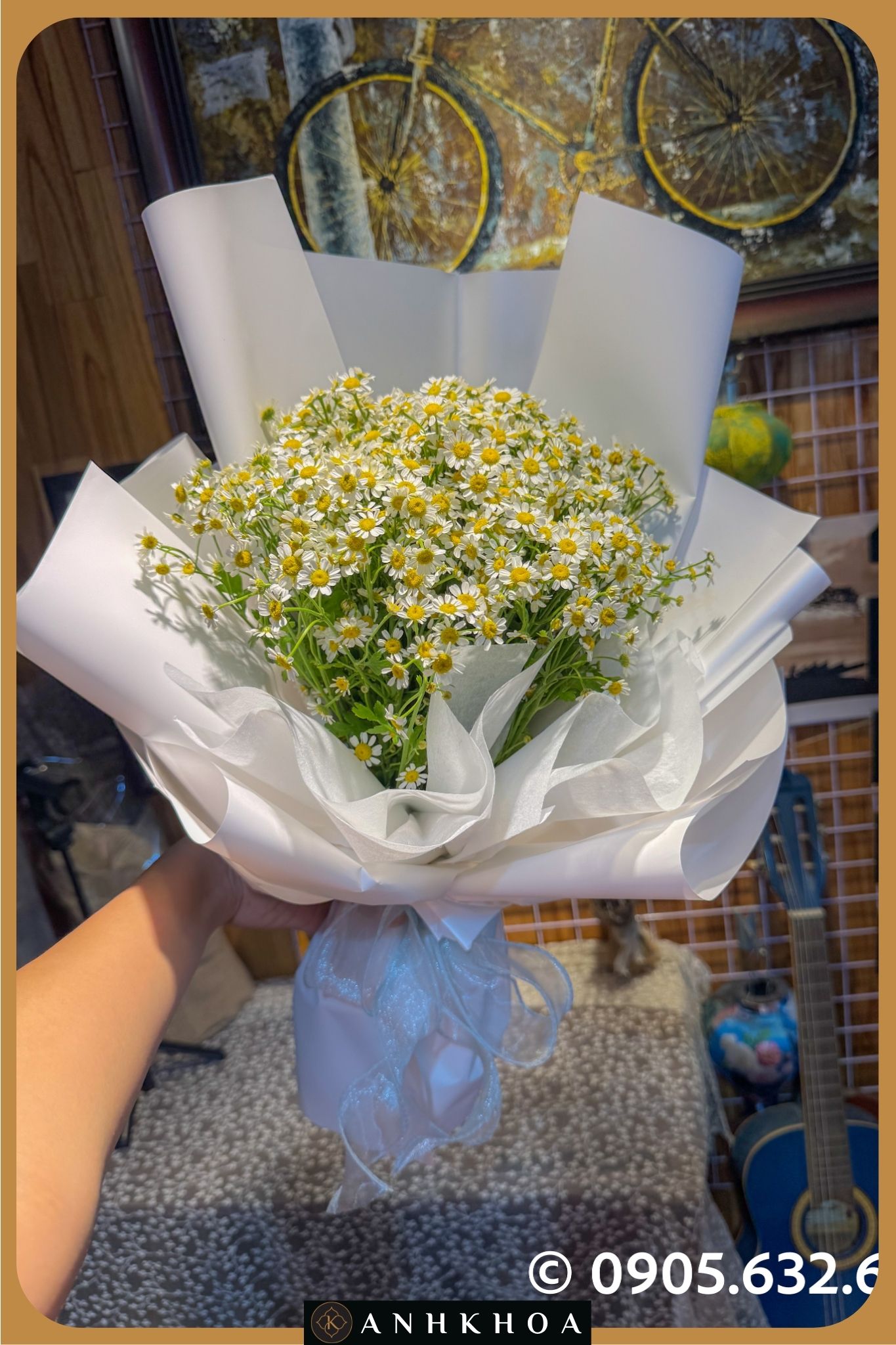 hoa tuoi hoi an 6 8 bó hoa cúc ta na hội an