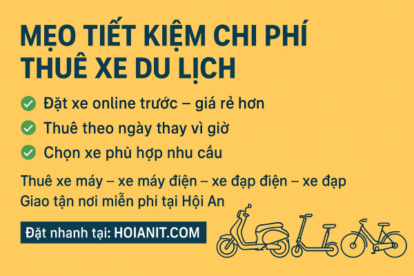 mẹo tiết kiệm chi phí thuê xe du lịch