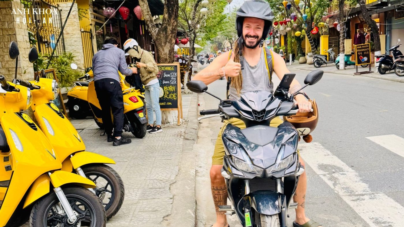 会安租摩托车、电动车价格表 - Anh Khoa