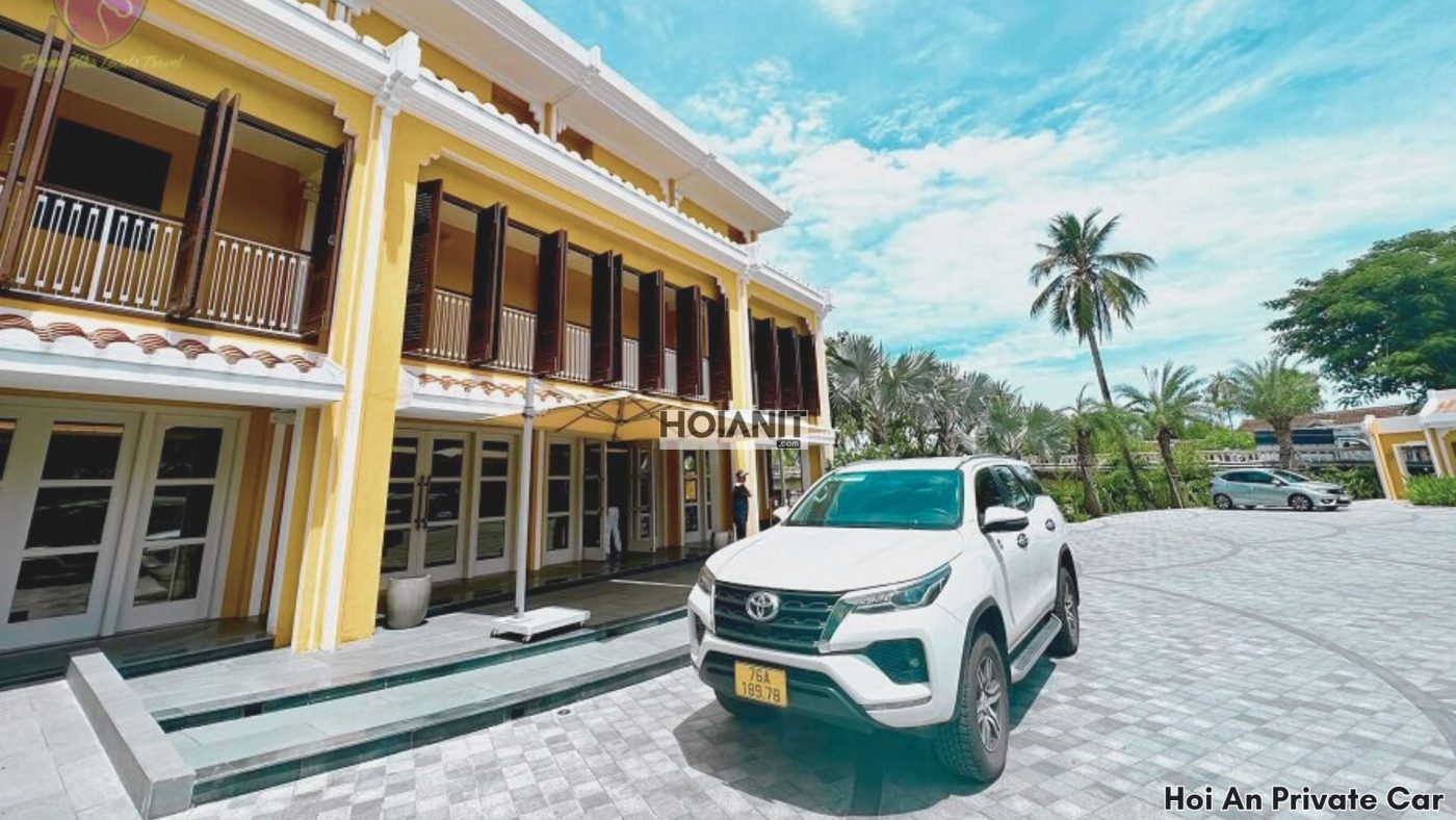 Comfortable private car rental with driver in Hoi An, Vietnam