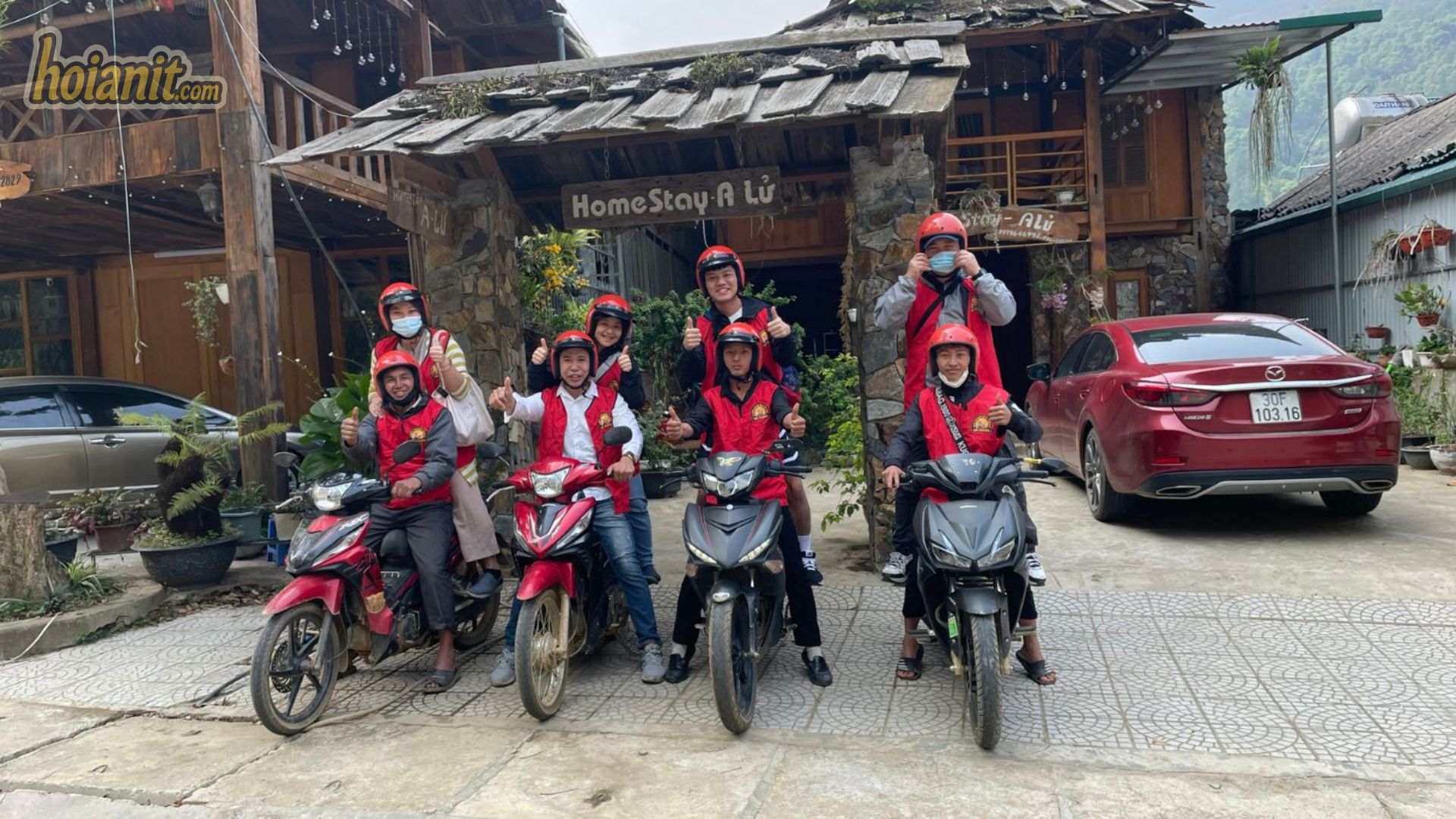Motorbike rental in Sapa — riding the mountain roads of Lao Cai