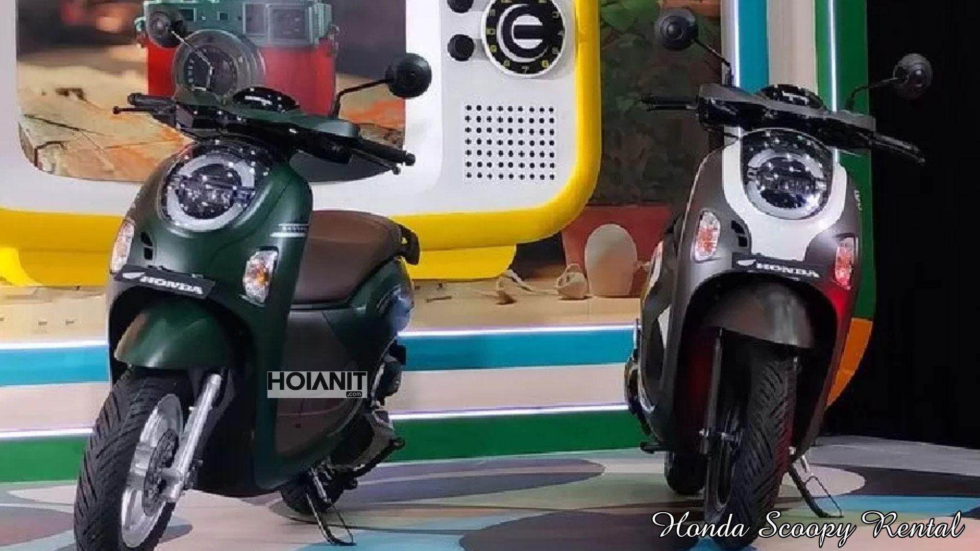 New Honda Scoopy scooters for rent in Hoi An by Anh Khoa