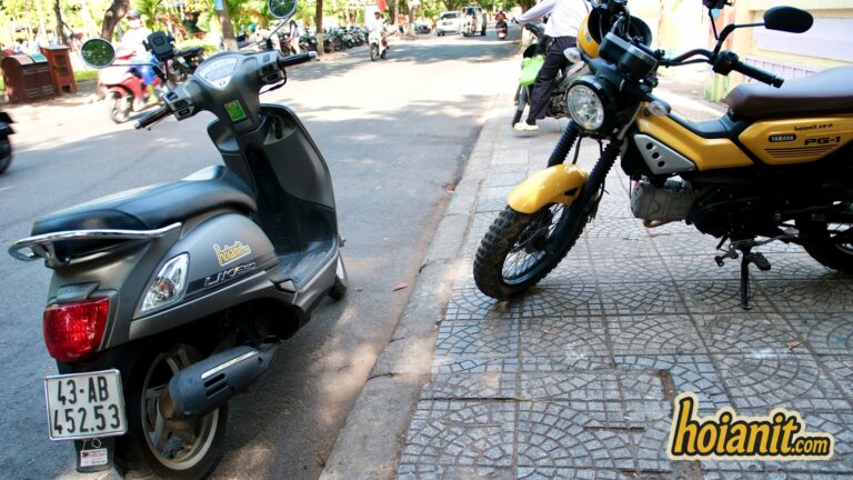 scooter and motorbike parked hoi an street Nên Thuê Xe Máy Loại Nào Ở Hội An? Chọn Theo Cung Đường, Bằng Lái Và Túi Tiền