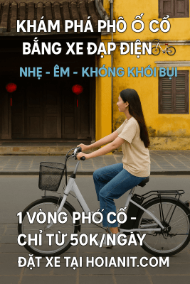 thuê xe đạp điện hội an